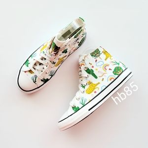 Converse | Shoes | Converse Ctas Hi Explorer White Multi Black Youth 3 |  Poshmark